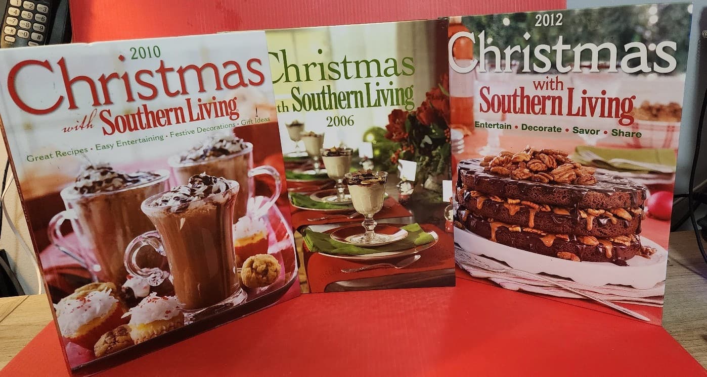 Christmas Cookbooks southern living Paula Dean and others 11 books