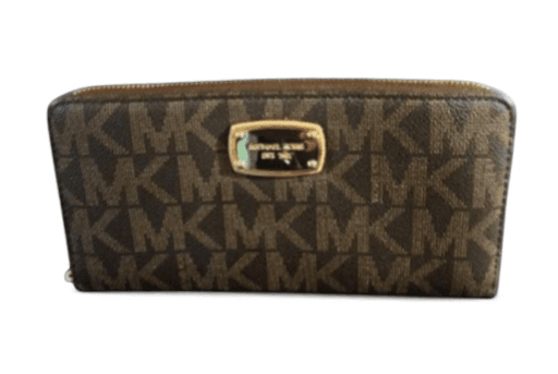 Michael Kors Jet Set Monogrammed Wallet - Brown
