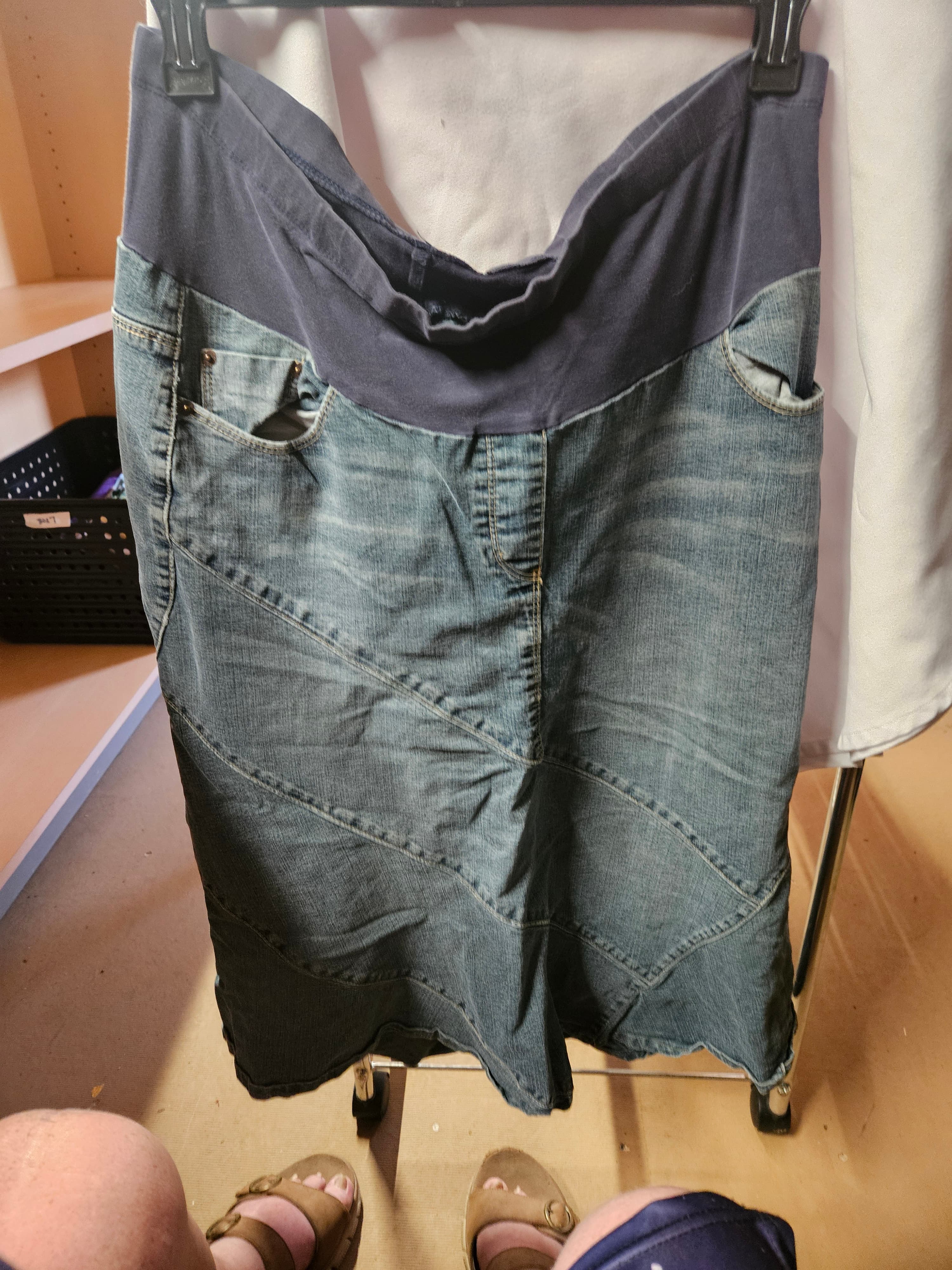 Motherhood Maternity Denim Skirt XL