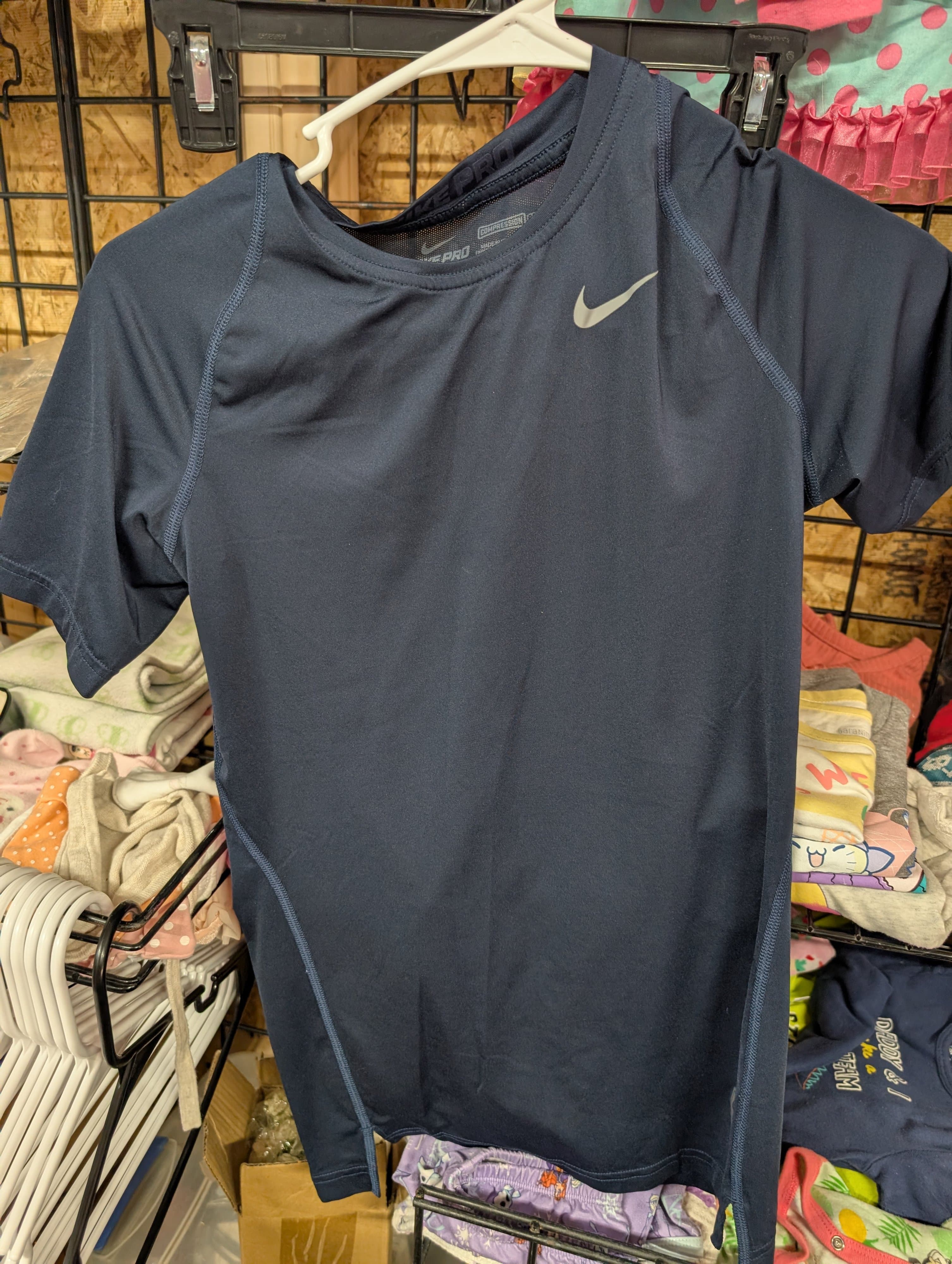 Nike Pro Dri-FIT Compression Shirt Small Navy