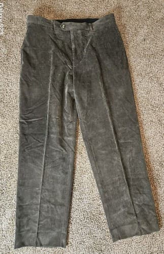 Bachrach Brushed Corduroy Pants Men's Slacks Size 34/30 Brown Pants