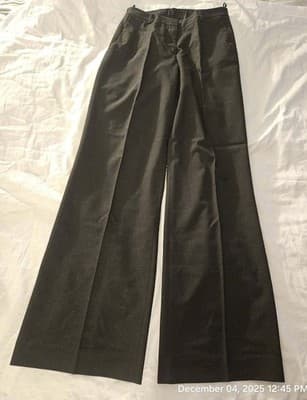 Hennes Collection Women's Slacks Wide Legged Size 36 Brown Polyester Dress Pants