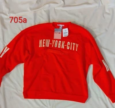 Vintage New Yor City Balanced Motion Athletics Crewneck Large Orange Shirt top