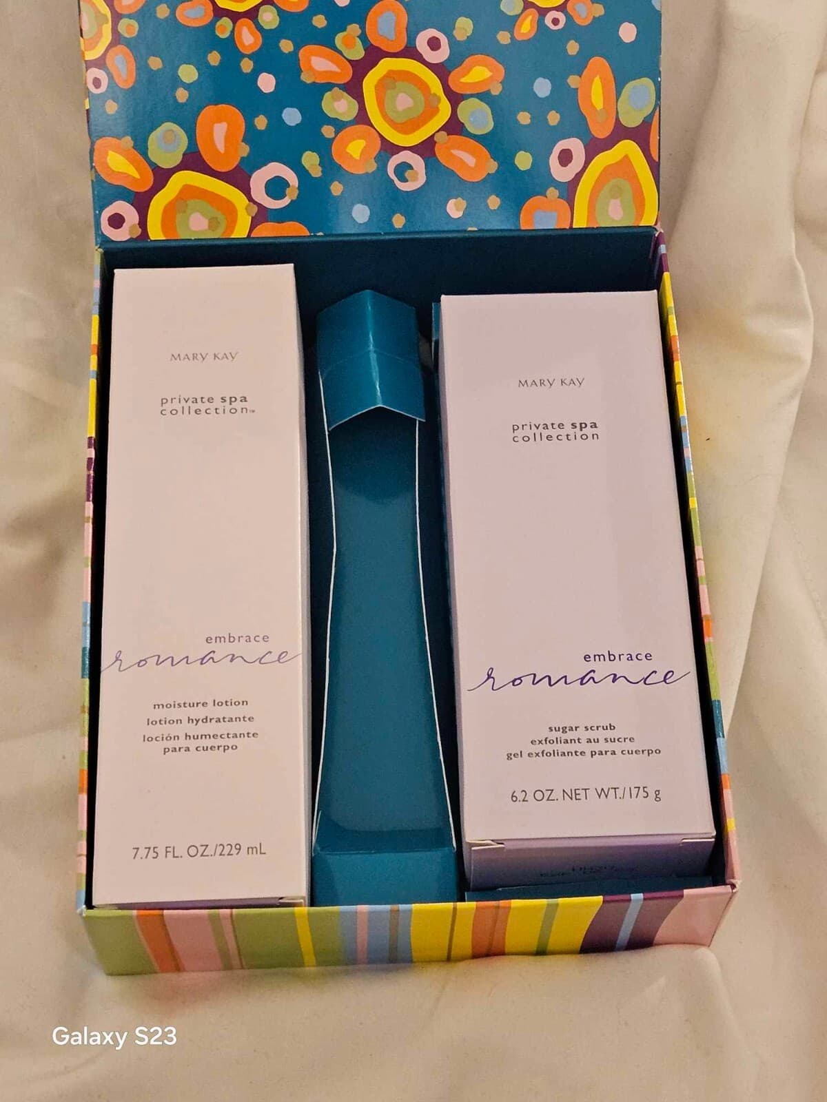 Mary Kay Private Spa Collection Embrace Romance Sugar Scrub & Lotion Set 7.5 Oz