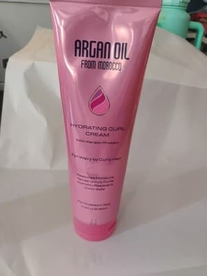 Argan Oil from Morocco Hydrating Curl Cream Wavy Curly Hair 13.5 Fl Oz
