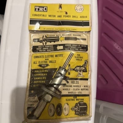 TMC Convertible motor and power drill arbor tool