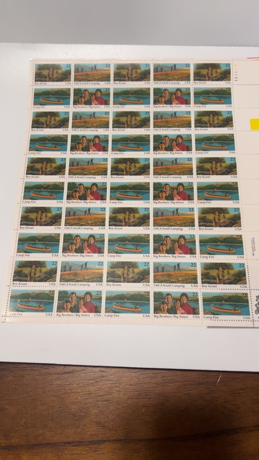 Scott #2160-63 International Youth Year Sheet of 50 22¢ Stamps (1985)