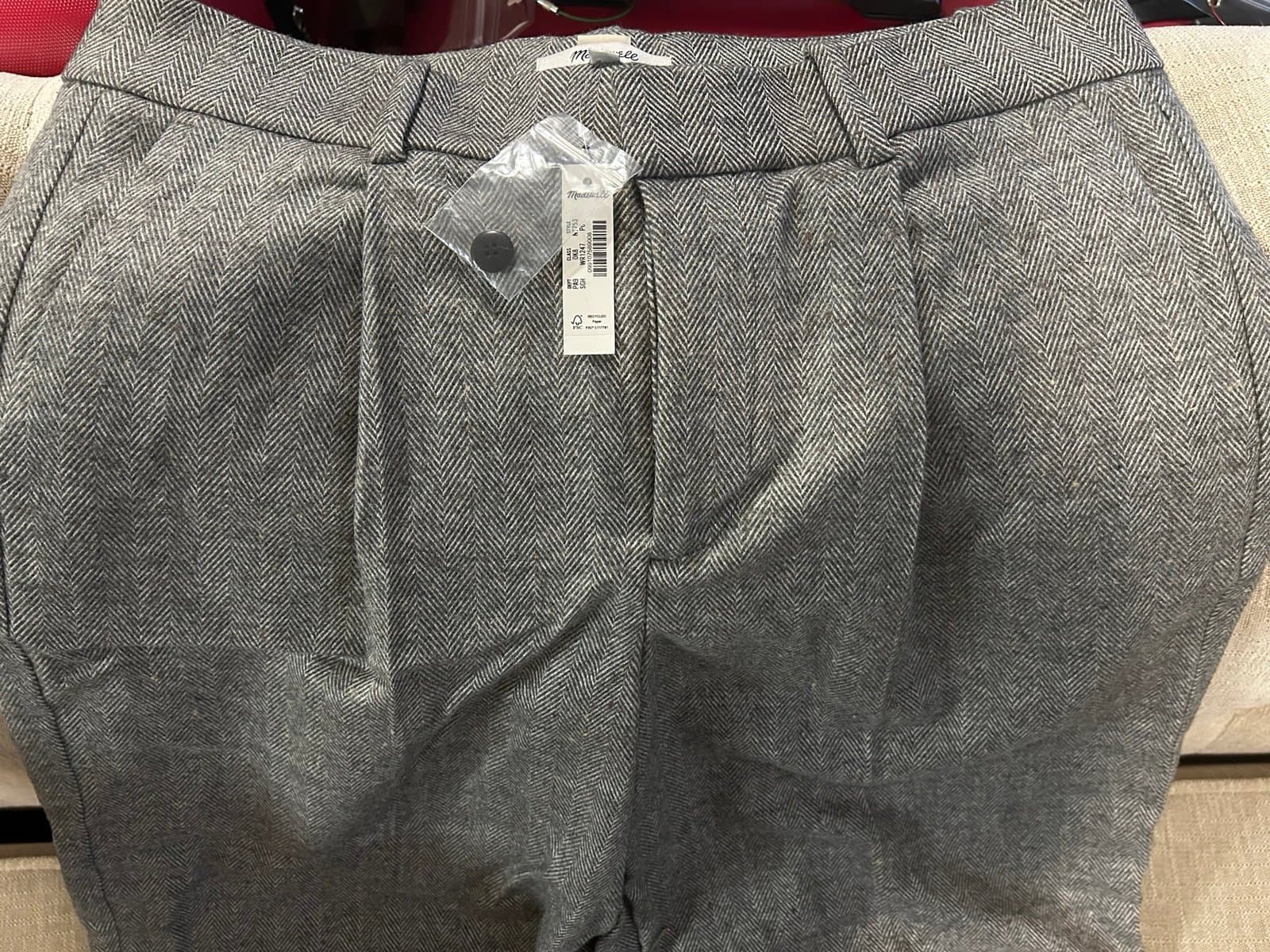 Madewell Slouchy Straight Trouser size 6P