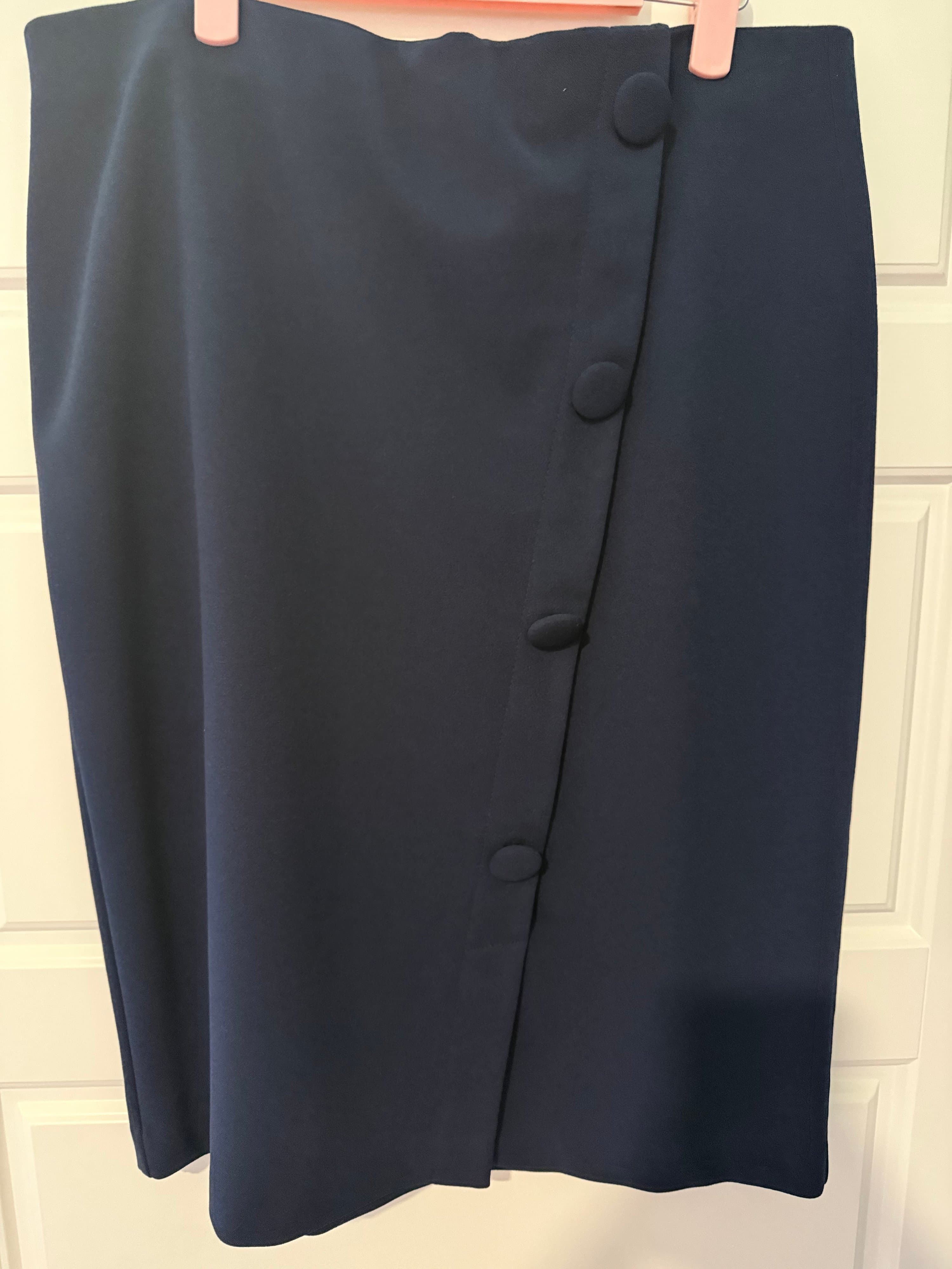 NYCC Navy Pencil Skirt Size L