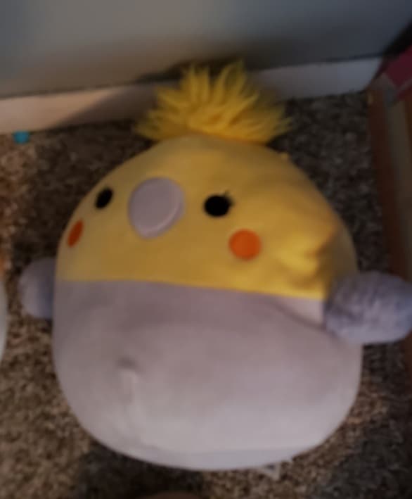 Squishmallow Yellow Cockatiel Plush Toy