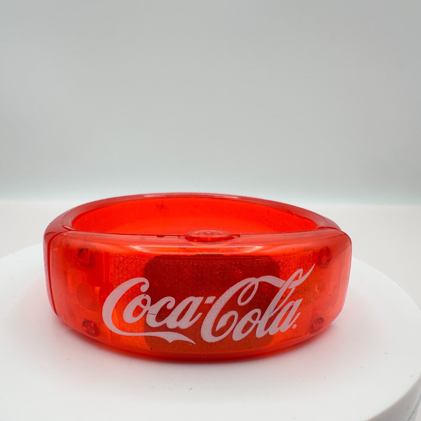 Vintage Y2K Coca-Cola Red Plastic Bracelet Women's Classic Fashion Jewelry