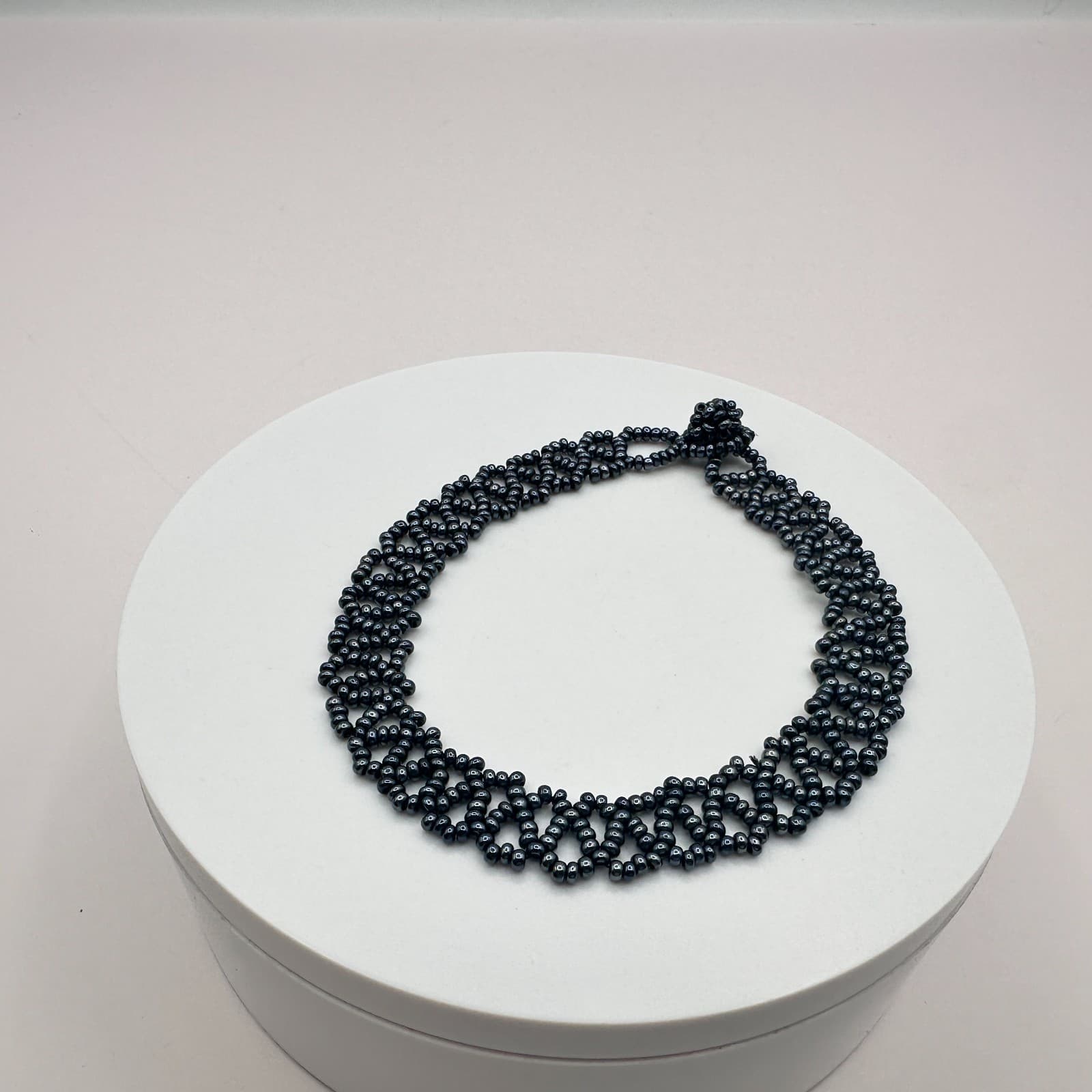 Vintage Y2K Black Beaded Bracelet Minimalist Women's Classic Fashion Jewelry