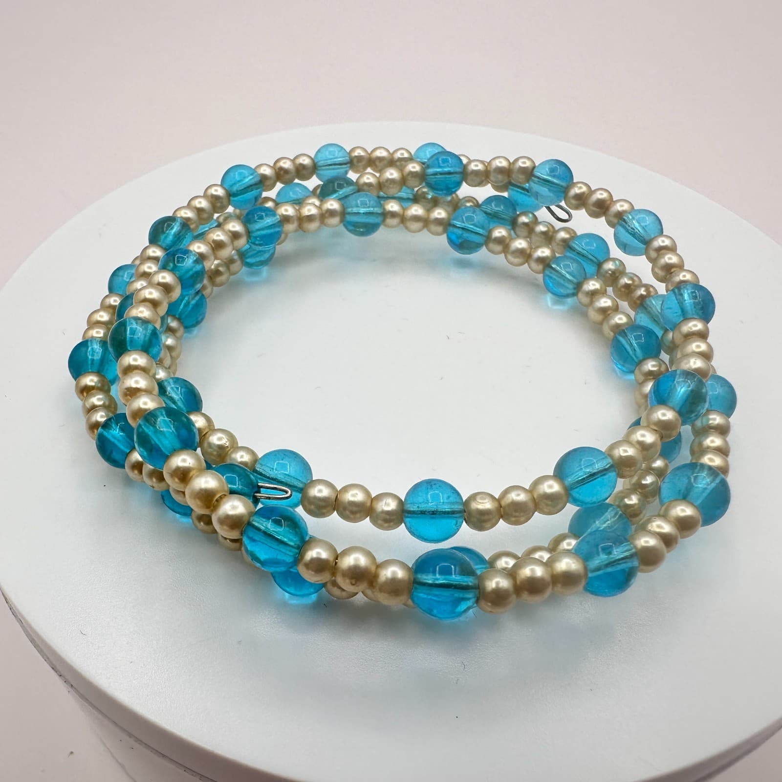 Vintage Y2K Multi Strand Wrap Beaded Bracelet Retro Women's Classic Jewelry