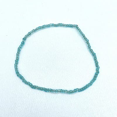 Bohemian Light Blue Fashion Classic Seed Glass Beads Cord Stretch Slide Bracelet