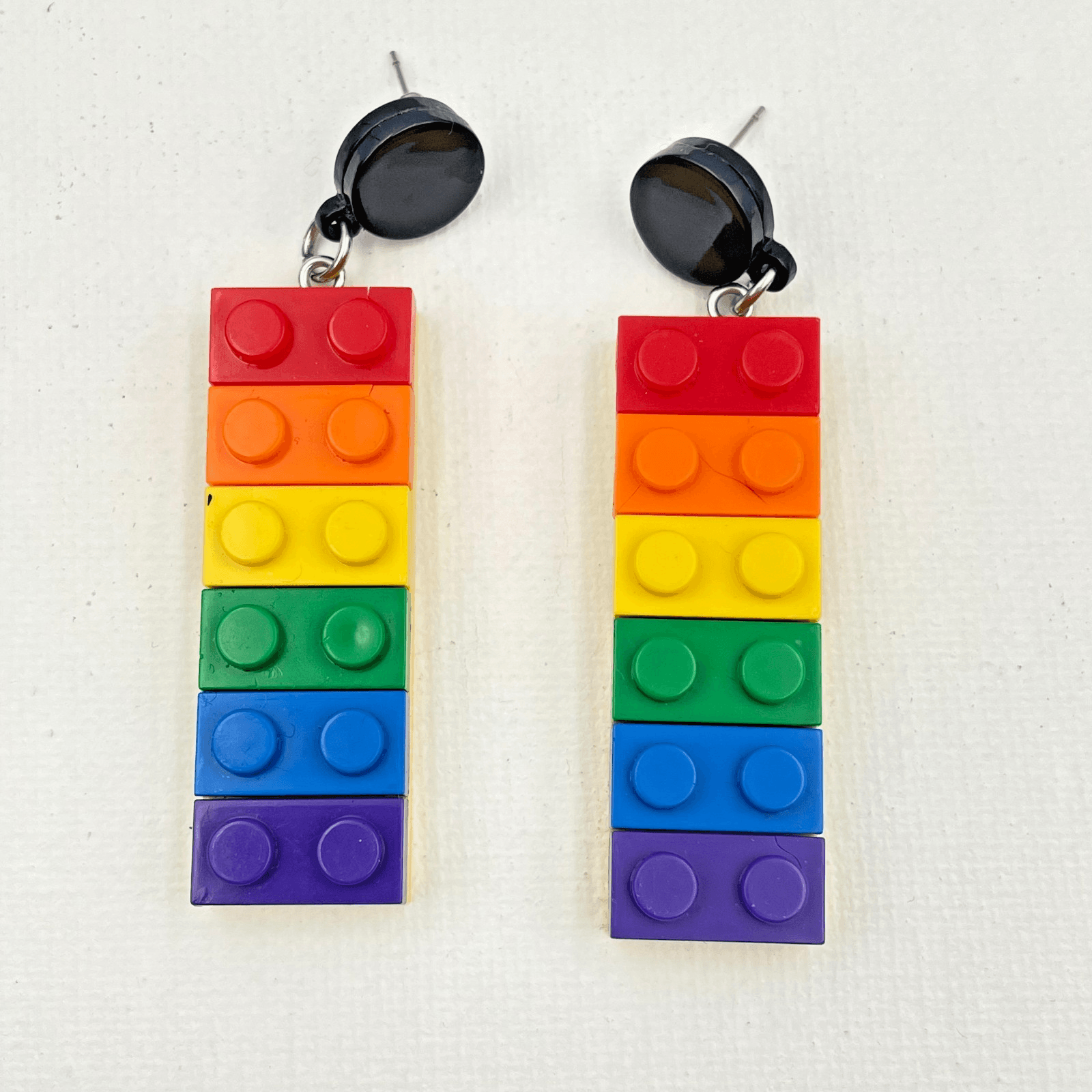 Vintage Y2K Statement Blocks Dangle Earrings Women's Classic Fashion Jewelry