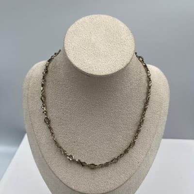Vintage Gold Tone Star Link Chain Necklace Minimalist Y2K Dainty Layered Lobster