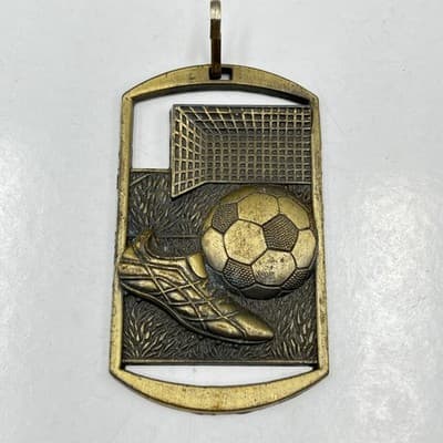Vintage 2010 AYSO Soccer Participation Medal Pendant Bronze Tone Sports Jewelry