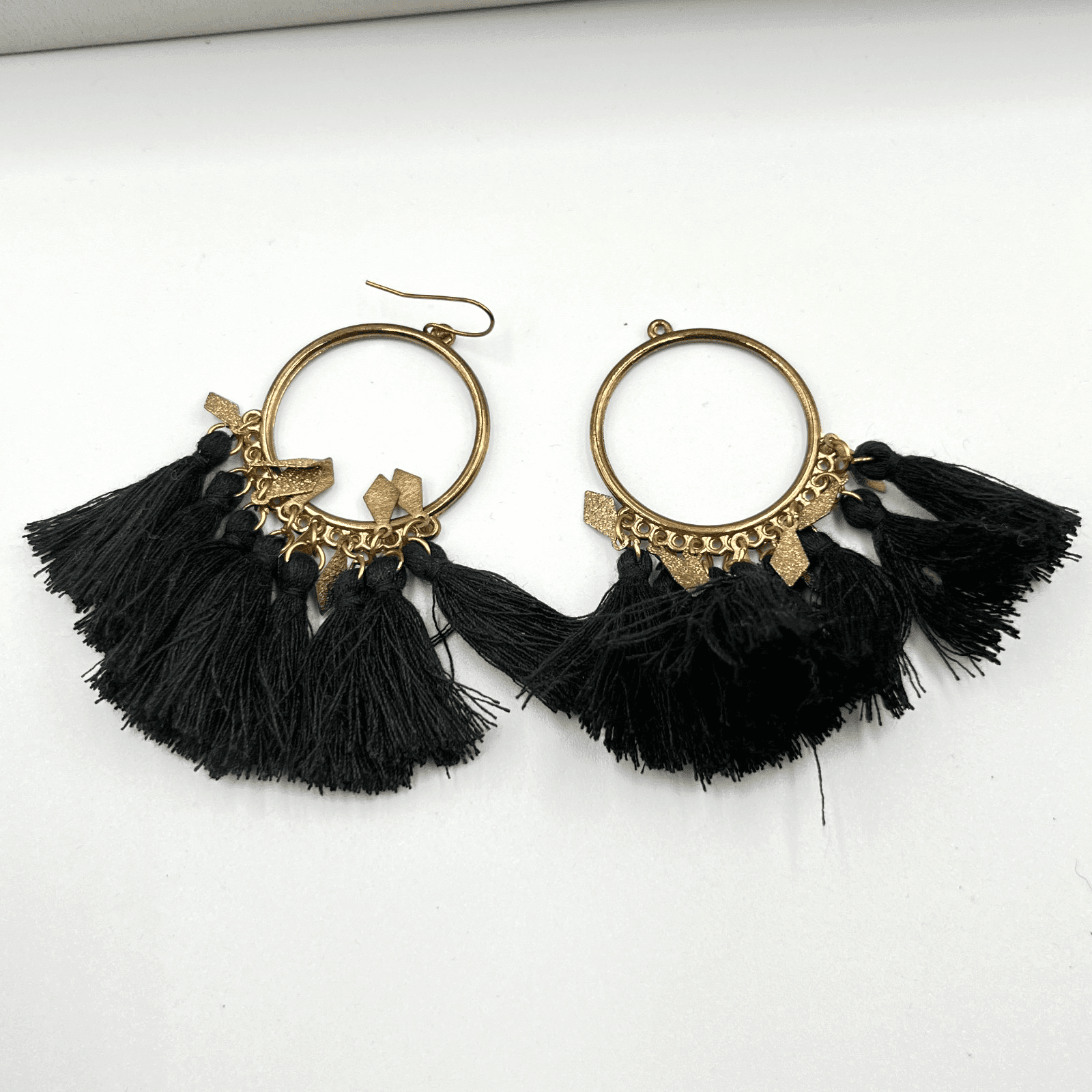 Mixed Vintage Jewelry Repair Lot - Tassel Earrings, Coin Bracelet, Pearl Chain