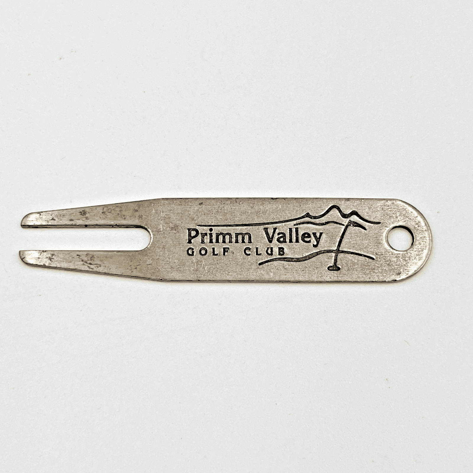 Vintage Primm Valley Golf Club Metal Divot Repair Tool Retro Souvenir Accessory