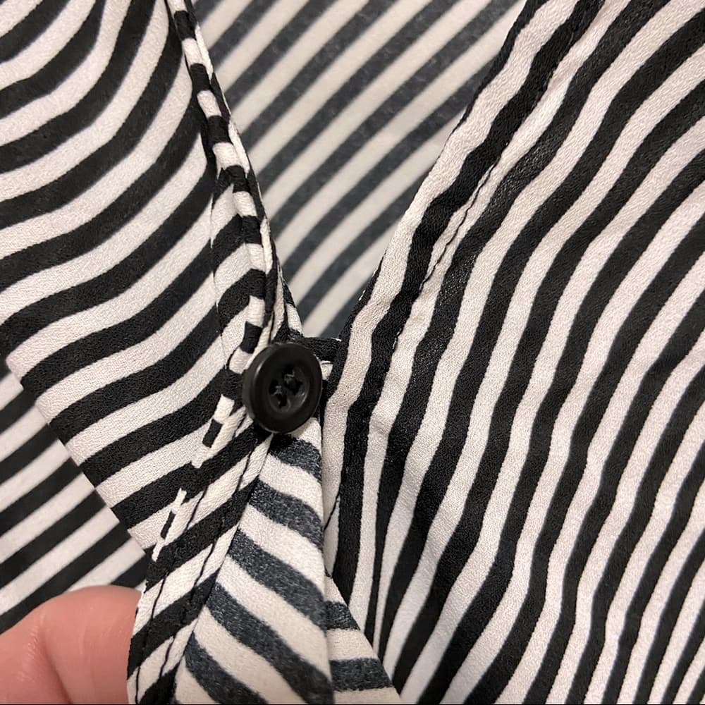 Badgley Mischka Striped Blouse
