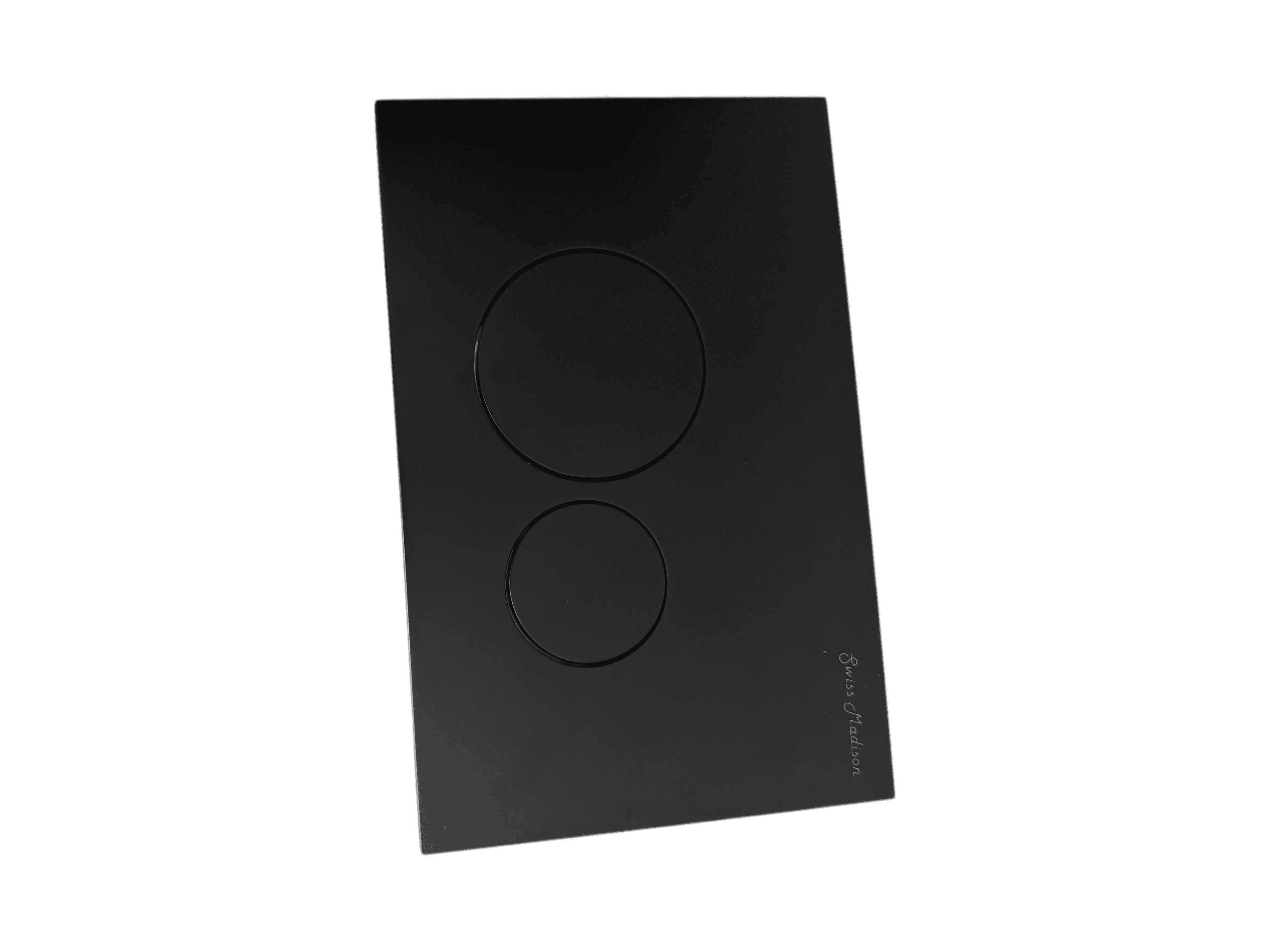 Swiss Madison Black Flush Plate Dual Button