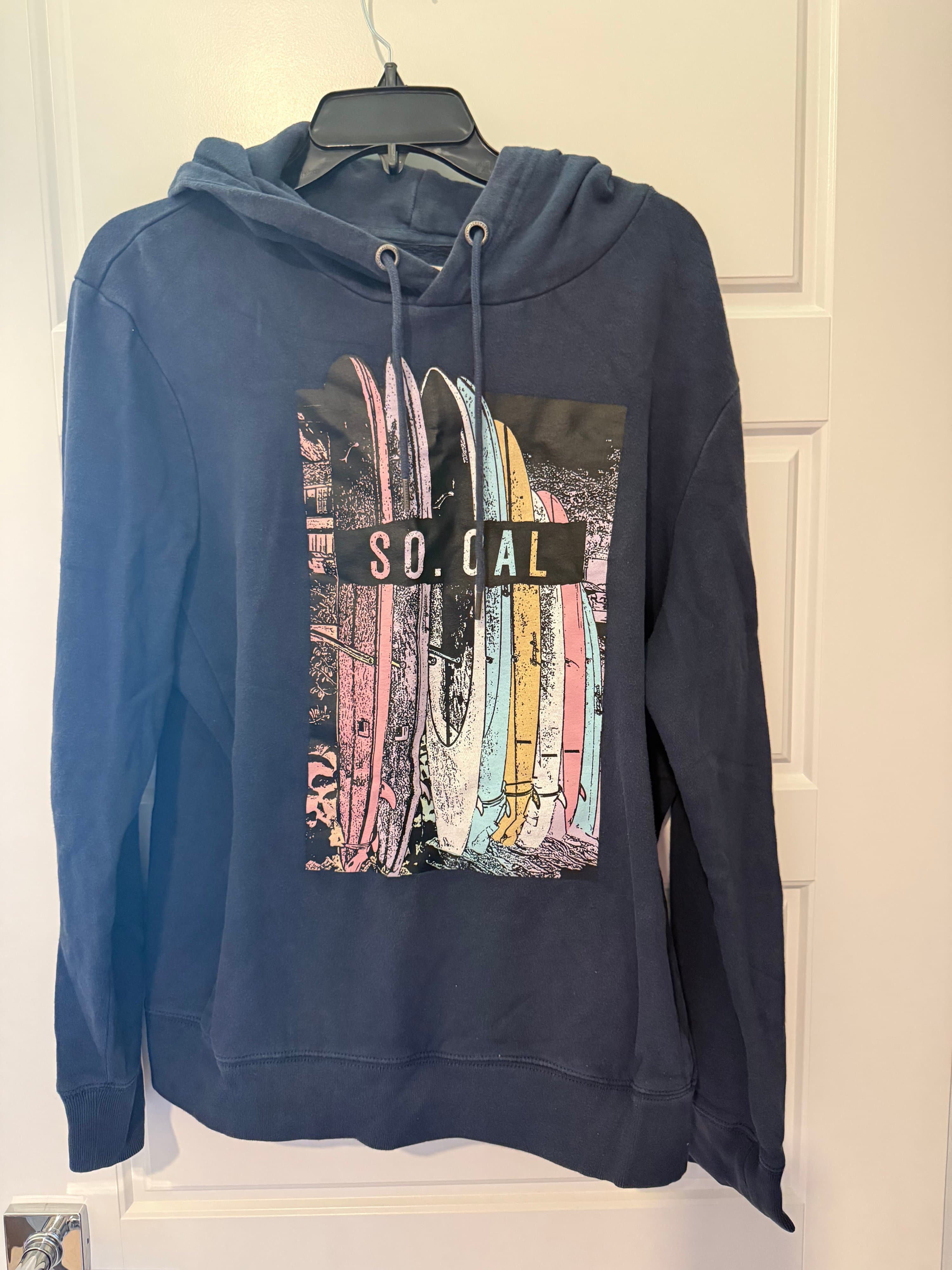 Aeropostale So Cal Graphic Hoodie Large
