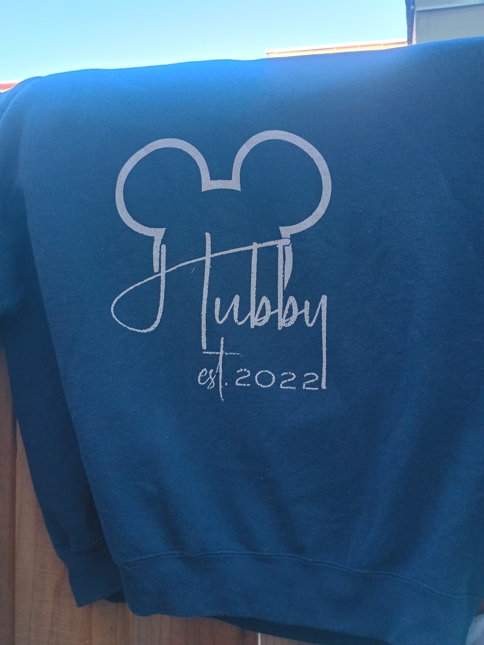 Disney HUBBY sweatshirt