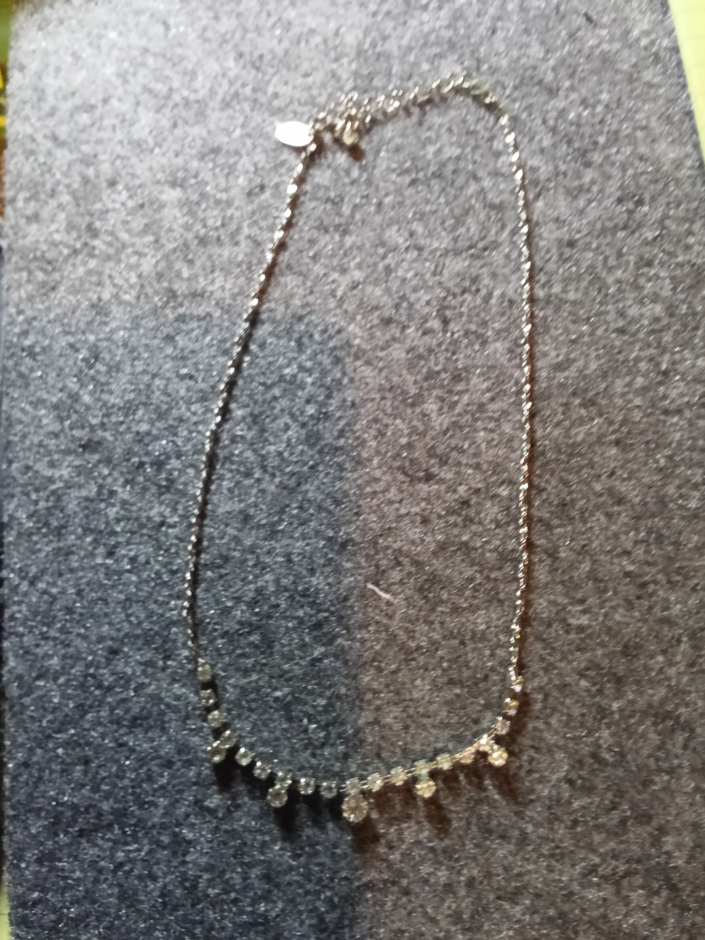 Claire Crystal Necklace with Heart Charm