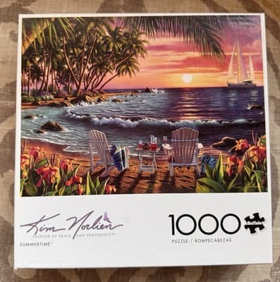 Buffalo Games Kim Norlien Summertime 1000 Piece Jigsaw Puzzle NEW