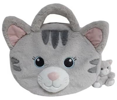 Member's Mark 4-in-1 Plush Pet Bag with Keychain Cat