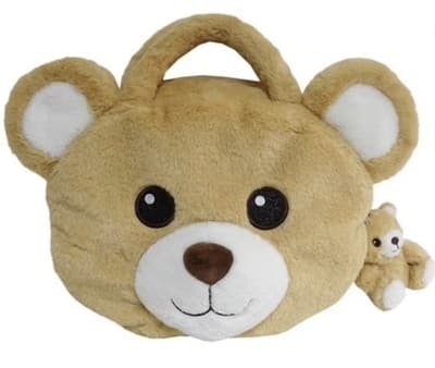 Member's Mark 4-in-1 Plush Pet Bag with Keychain Bear