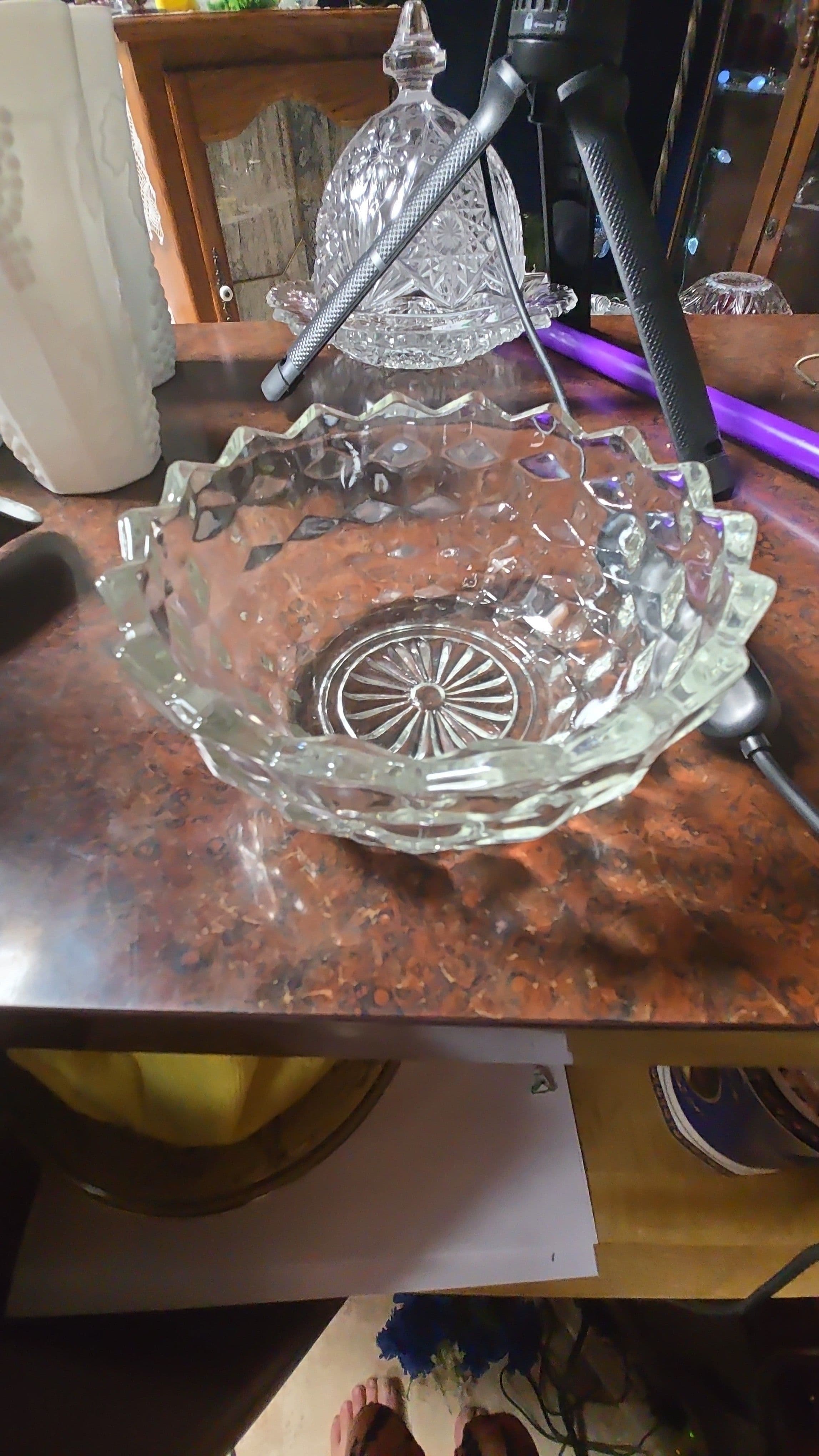 Fostoria Cubist two and a half by 5 1/2 approximately Bowl