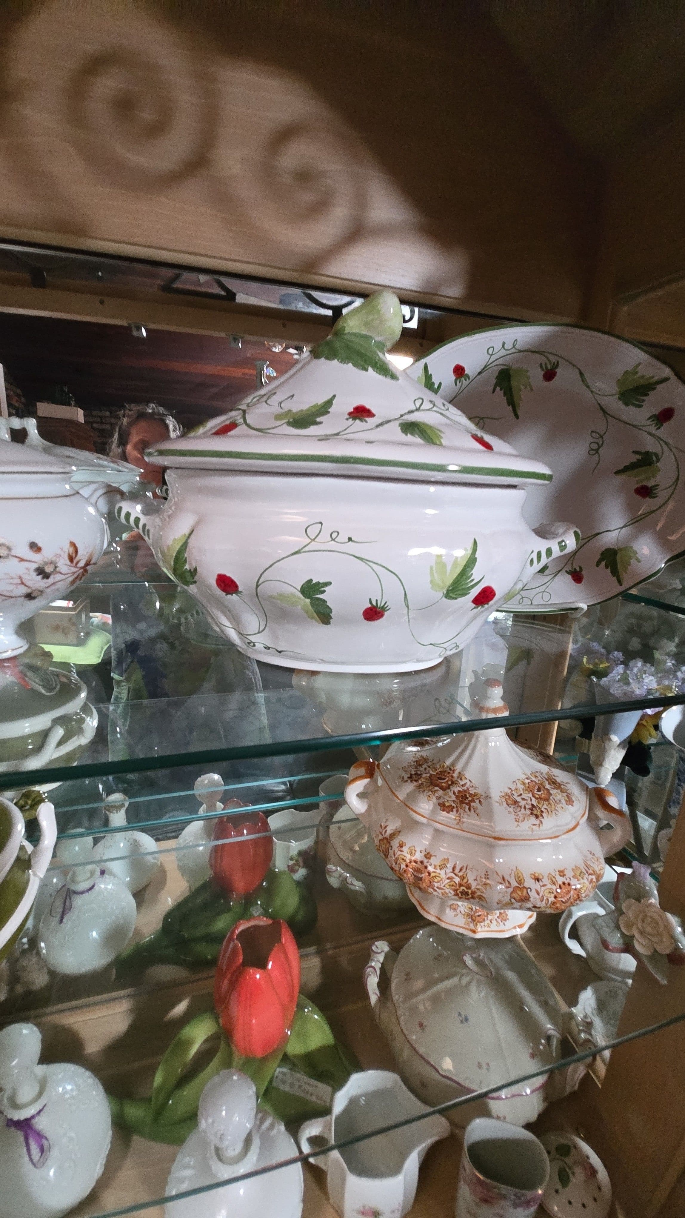 strawberry soup tureen