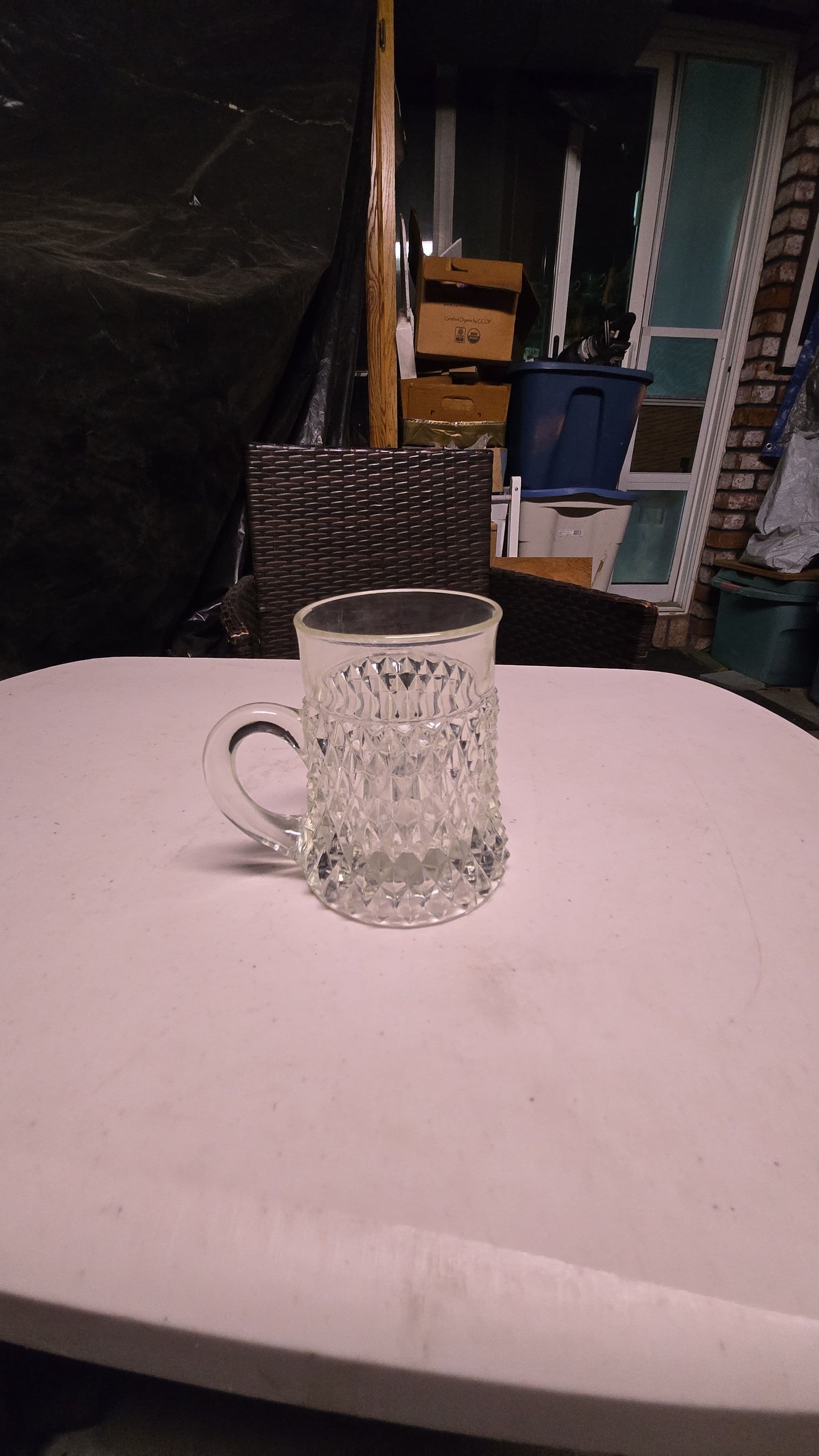 clear Diamond Point mug