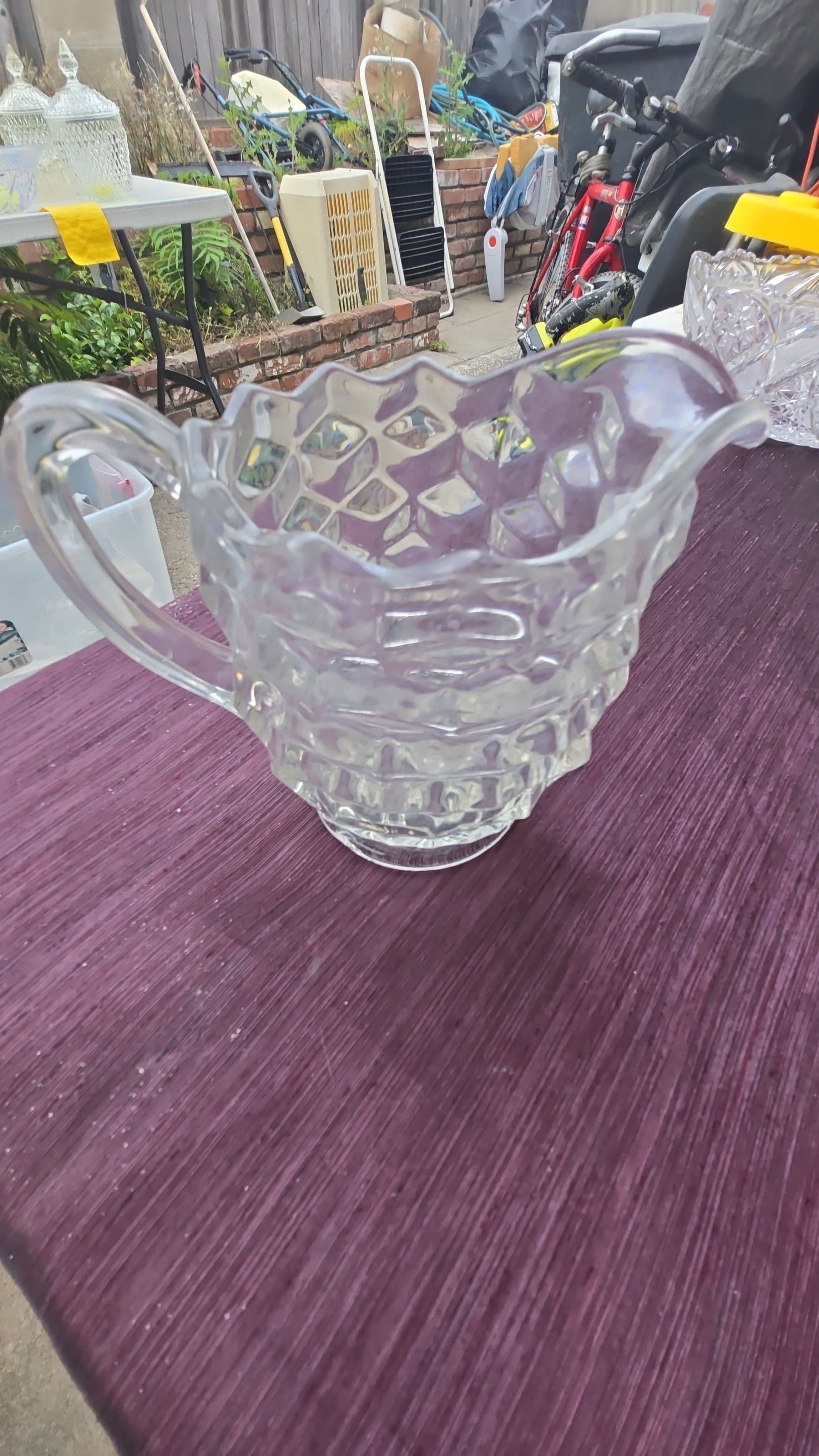 Fostoria American Clear Cubist 5"