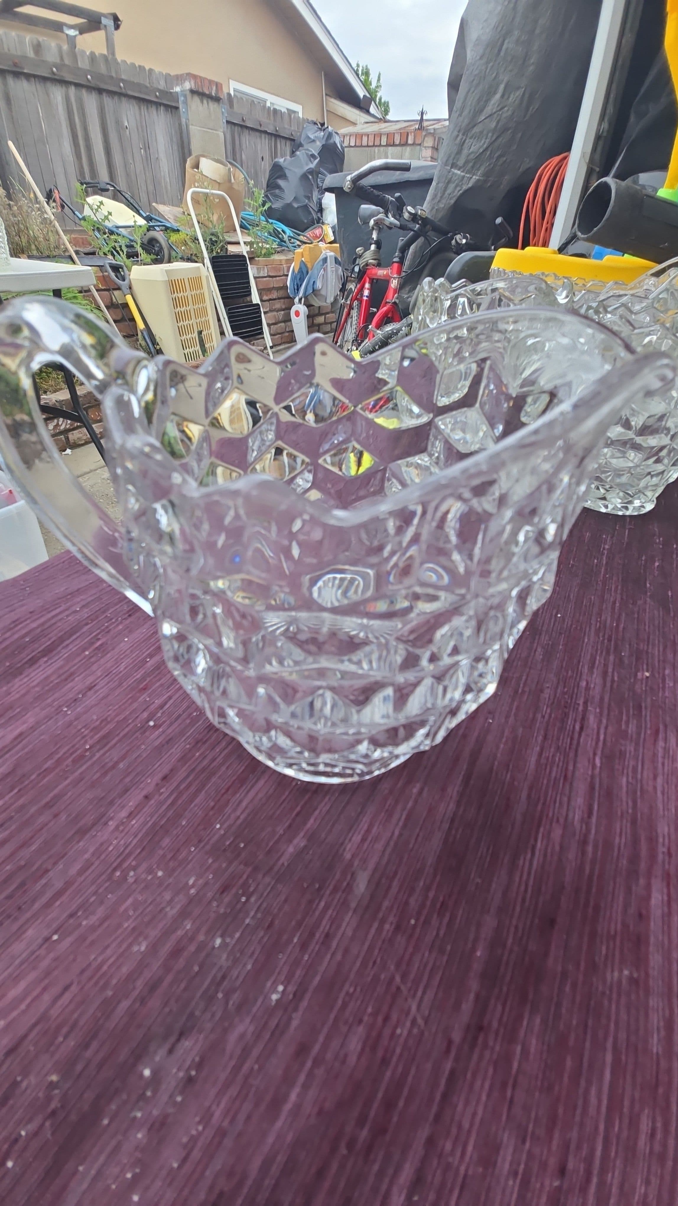 Fostoria American Clear Cubist 3.5"