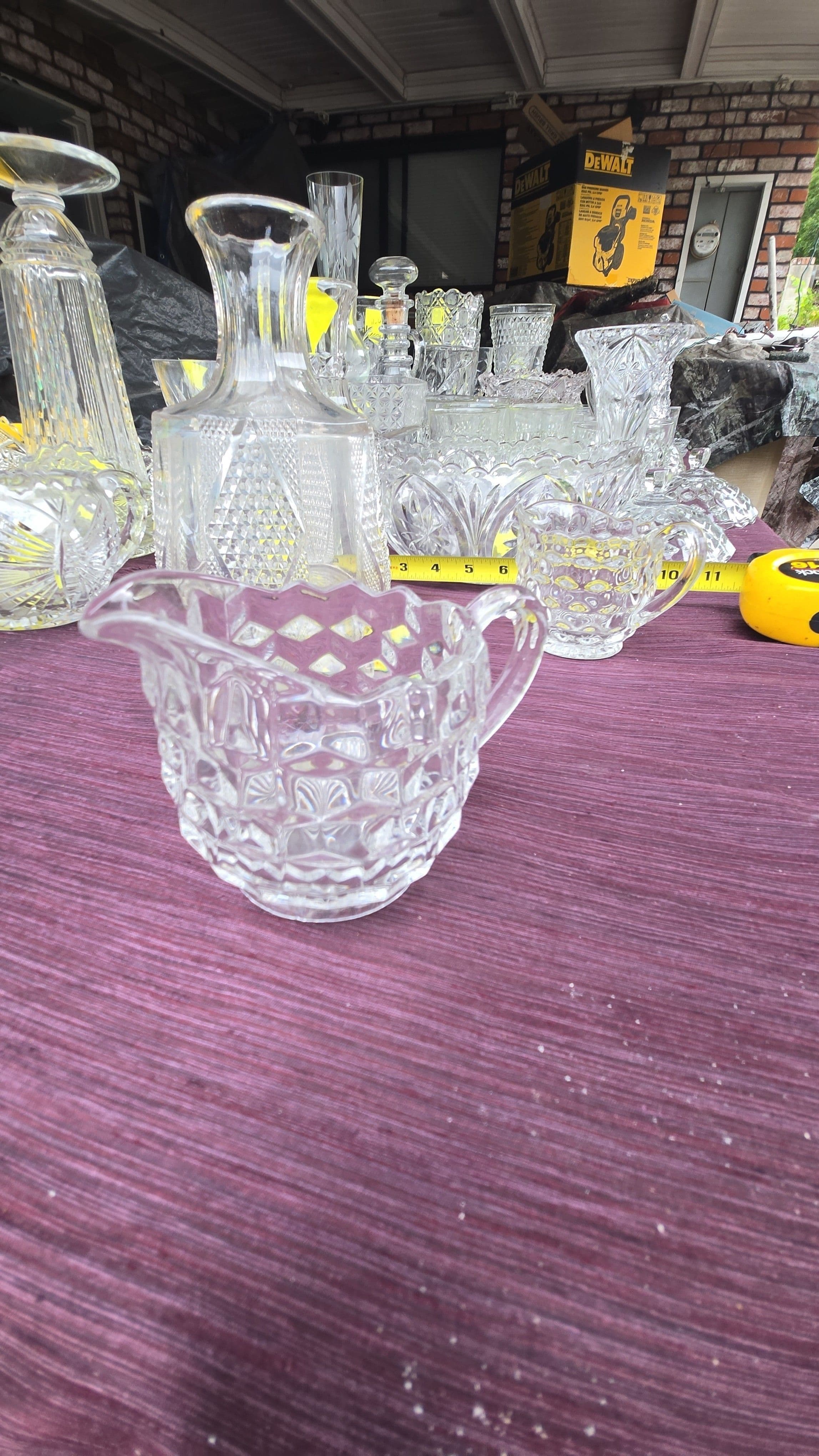 Fostoria American Clear Cubist 2.75"