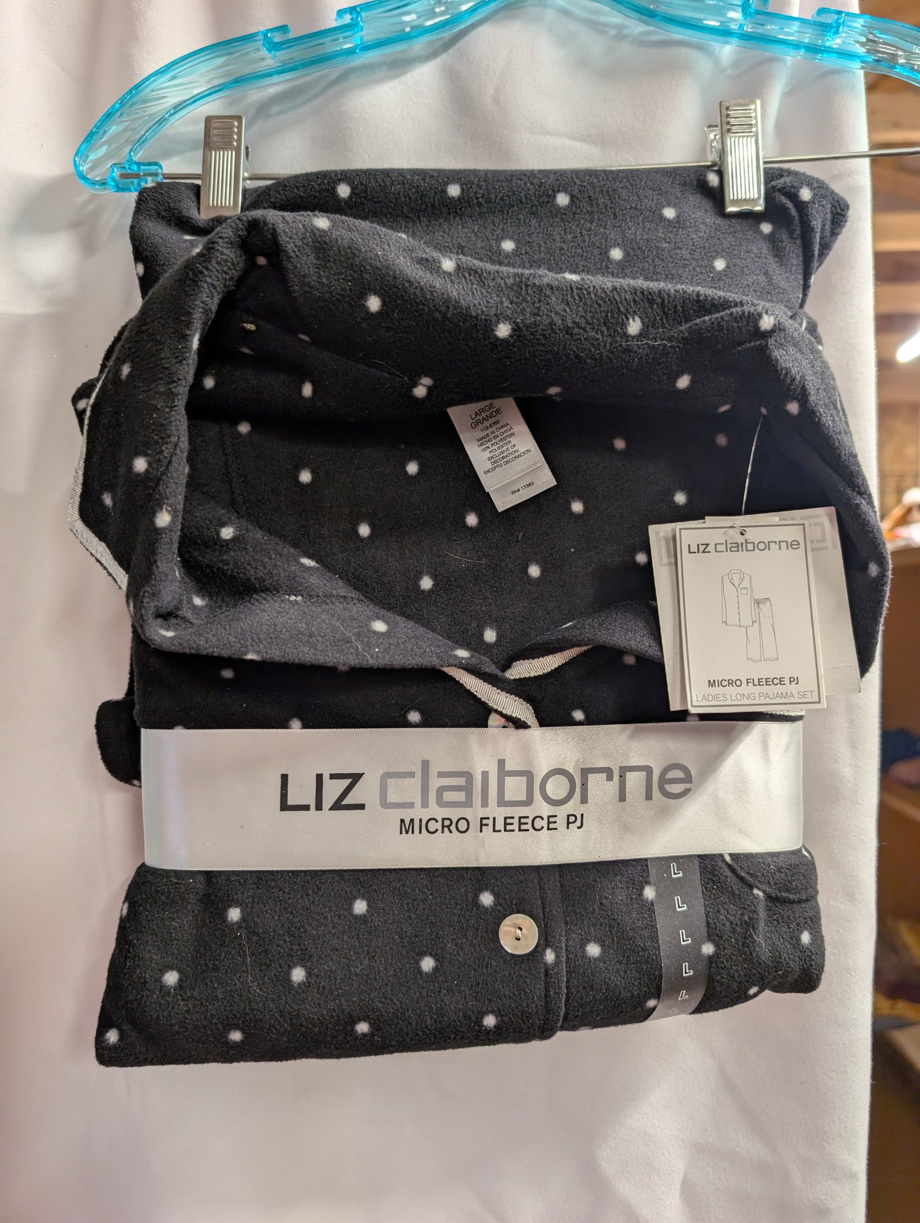 Liz Claiborne Micro Fleece Pajama Set Large
