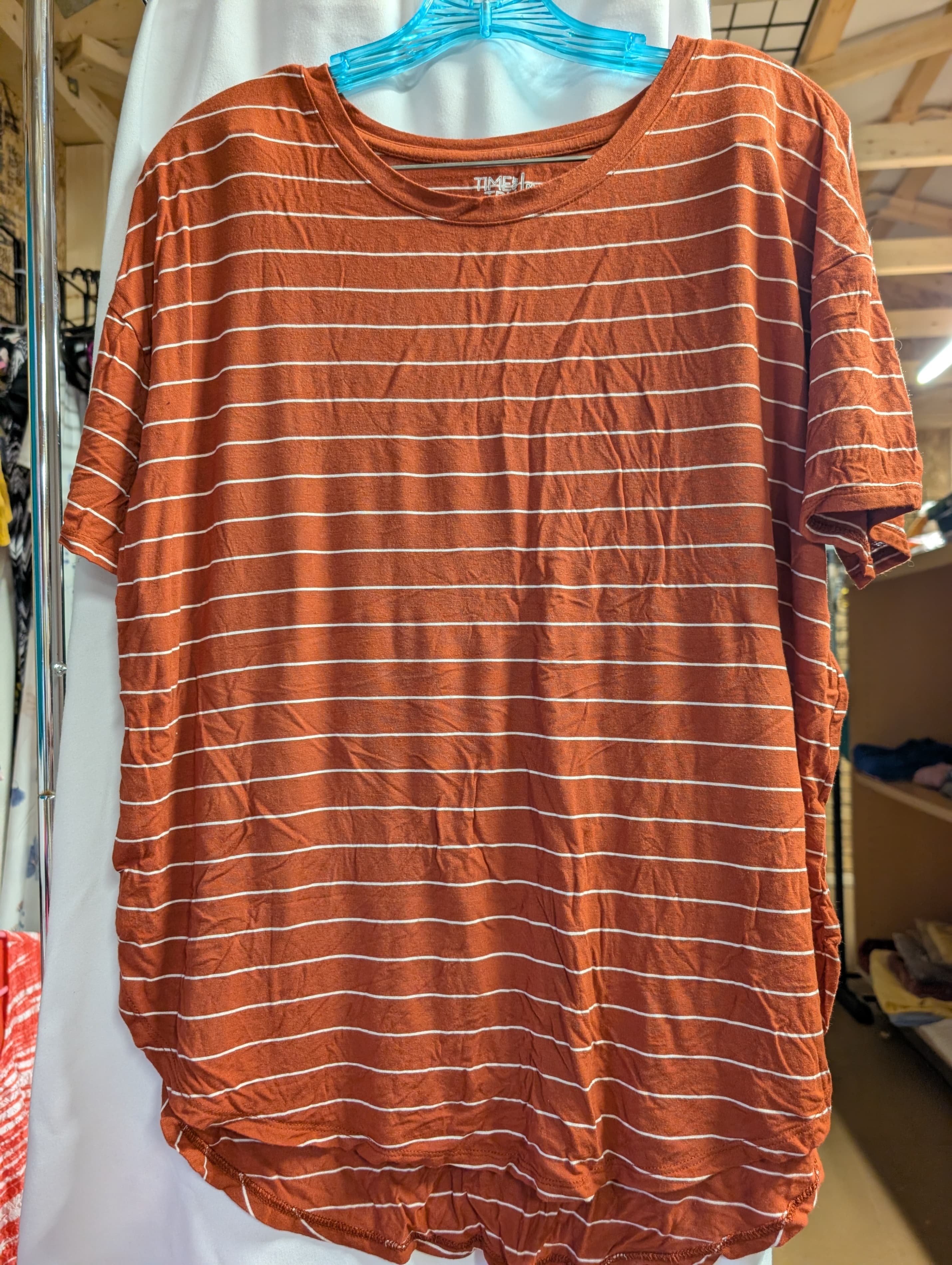 Time and Tru Striped Lady,s Shirt Medium