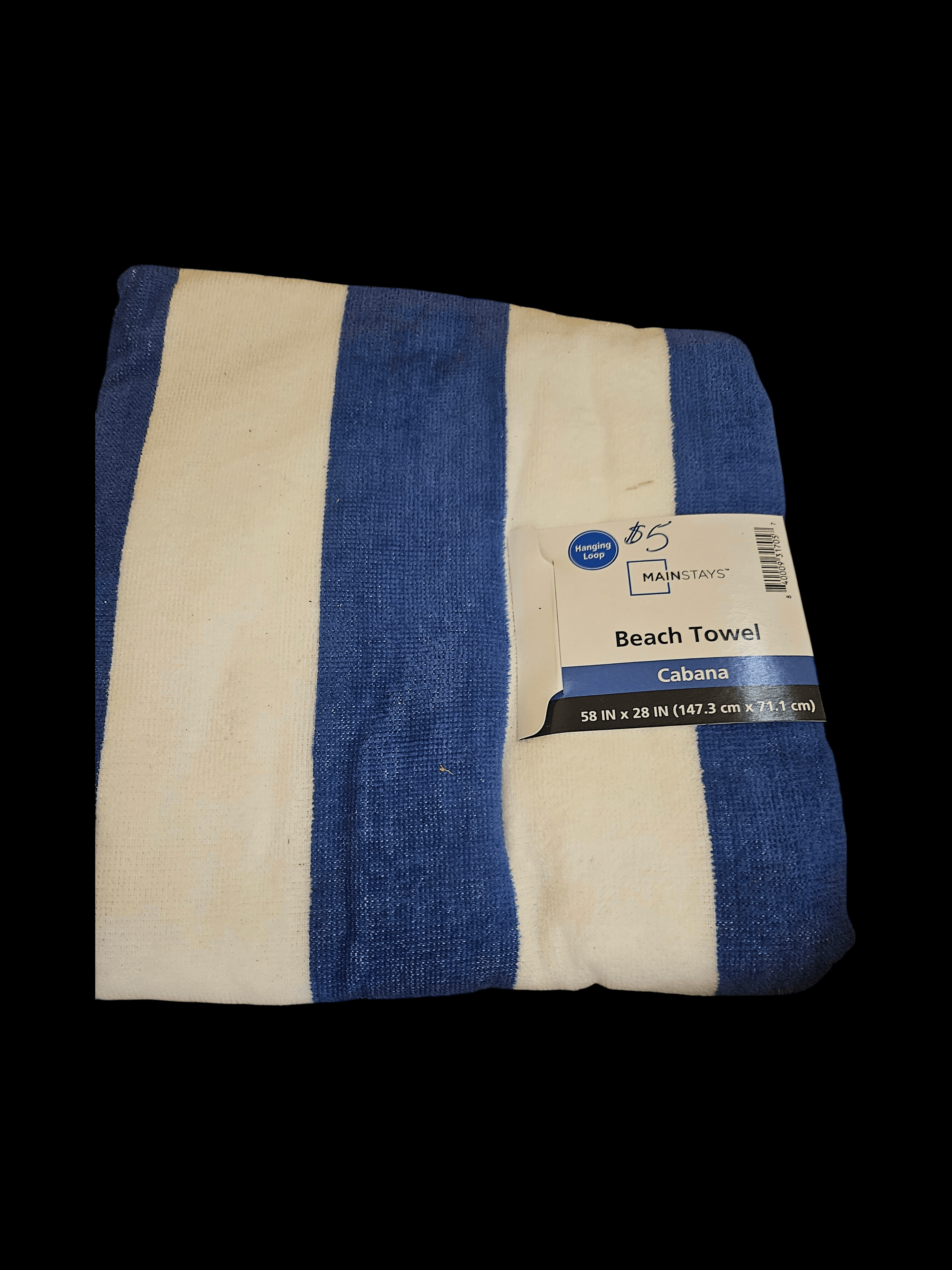 Mainstays Cabana Beach Towel 58x28 Inches