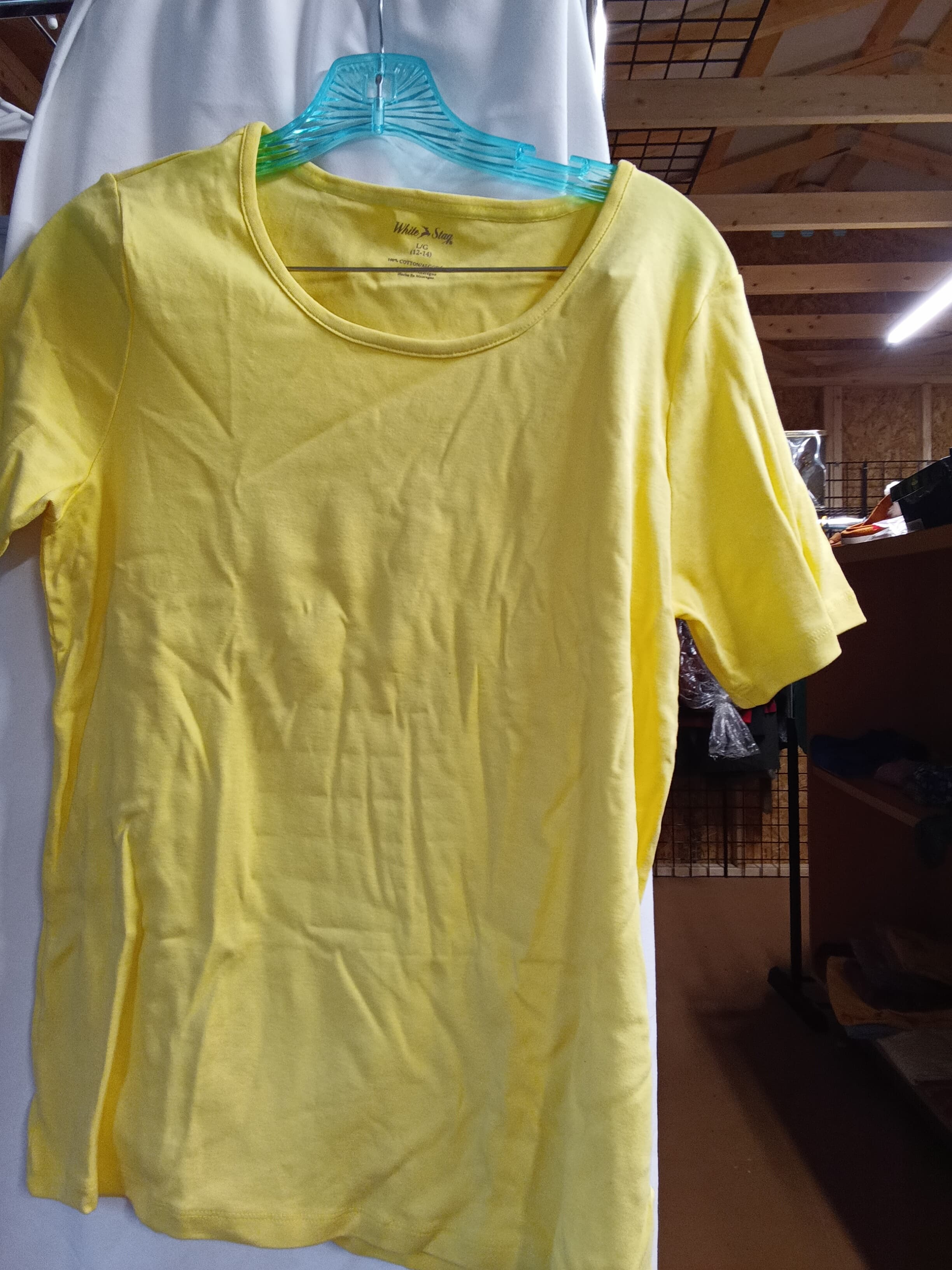 White Stag Yellow Short Sleeve T-Shirt L/G 12-14