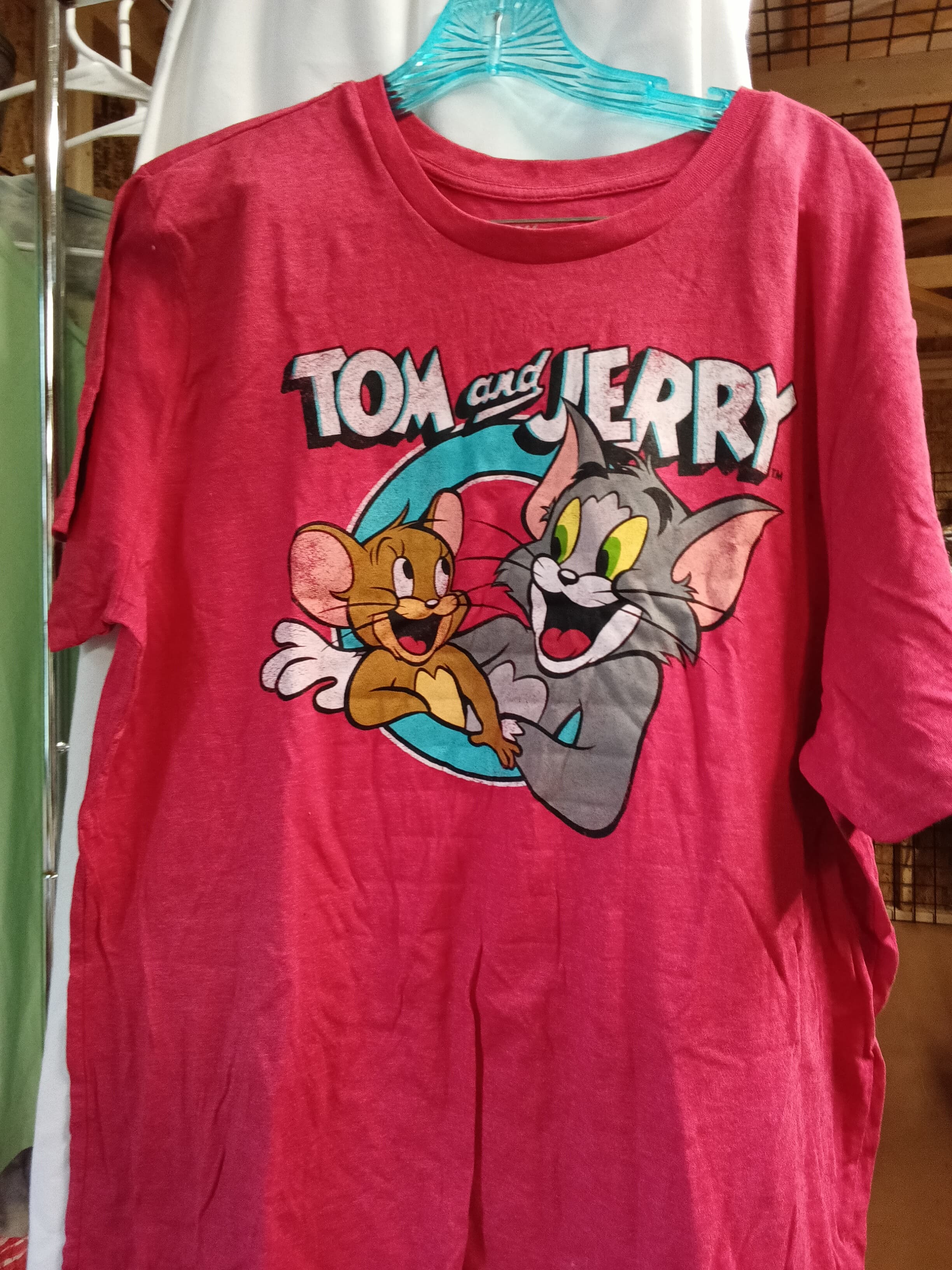 Tom and Jerry Graphic T-Shirt 2XL Red
