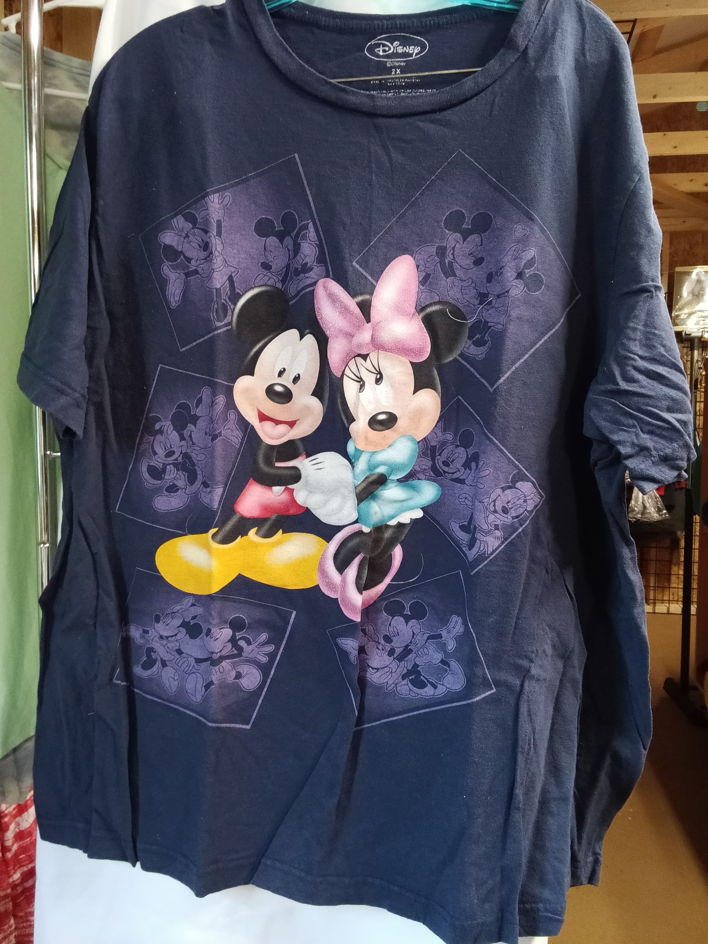 Disney Mickey & Minnie Graphic T-Shirt 2X