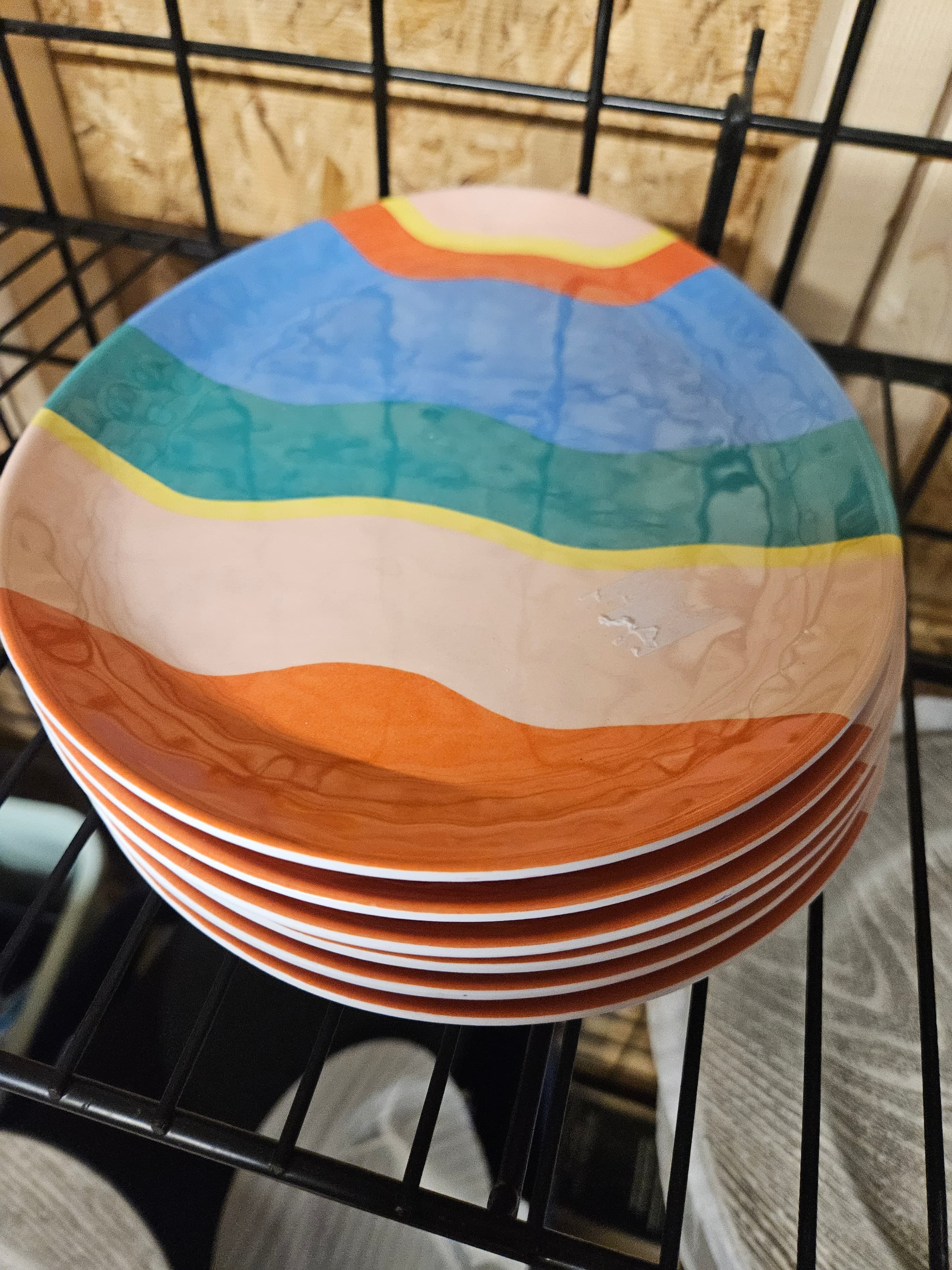 Egg shaped plate that looks like and Easter egg