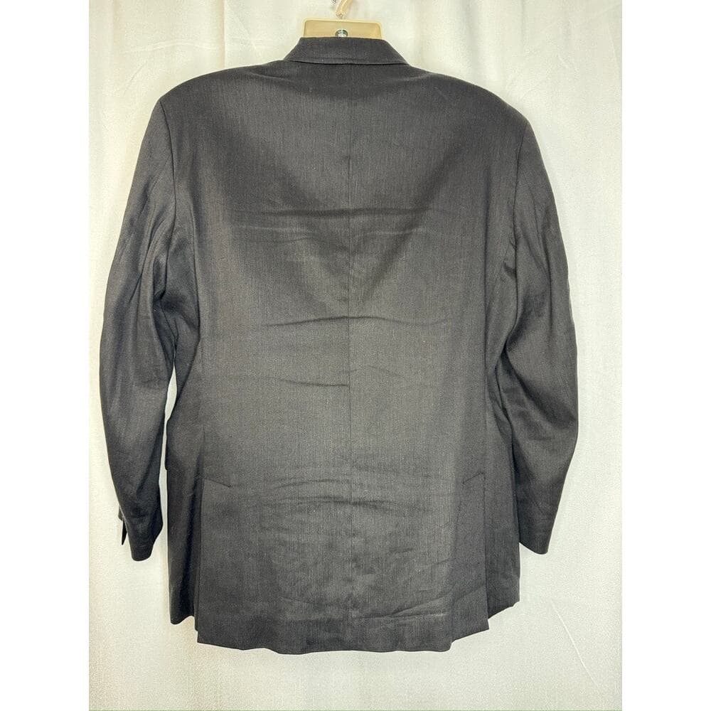 438. INC International Concepts Charcoal Linen Blend Blazer Sport Coat Size L