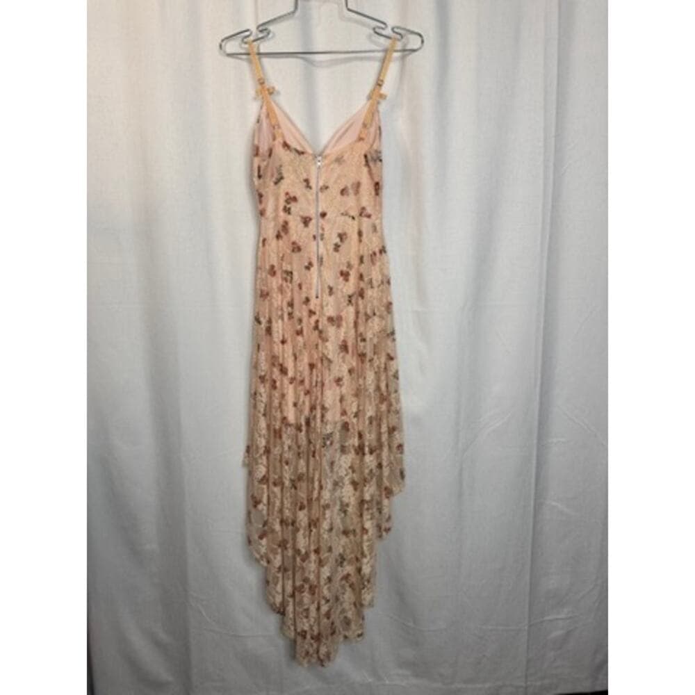 378. Disney Princess Floral Lace High Low Maxi Dress Size S