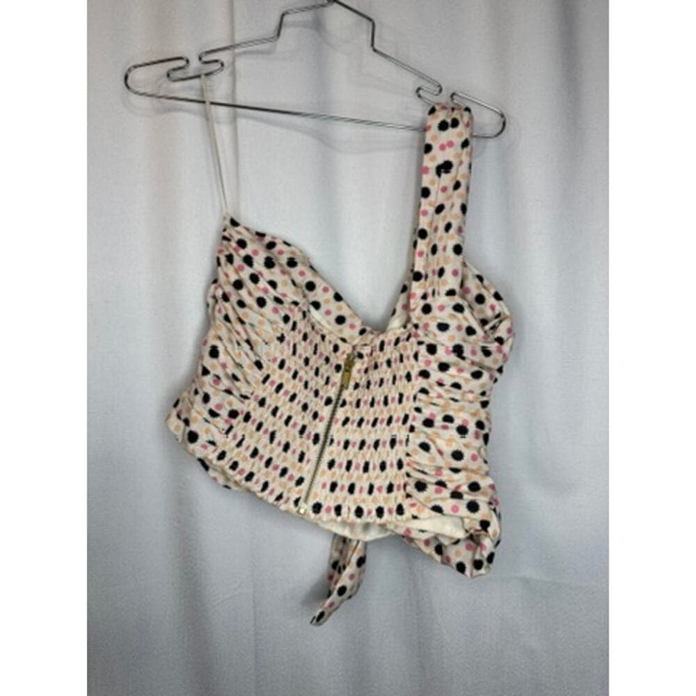 370. Maeve by Anthropologie One Shoulder Bow Crop Top Size 10 NWT