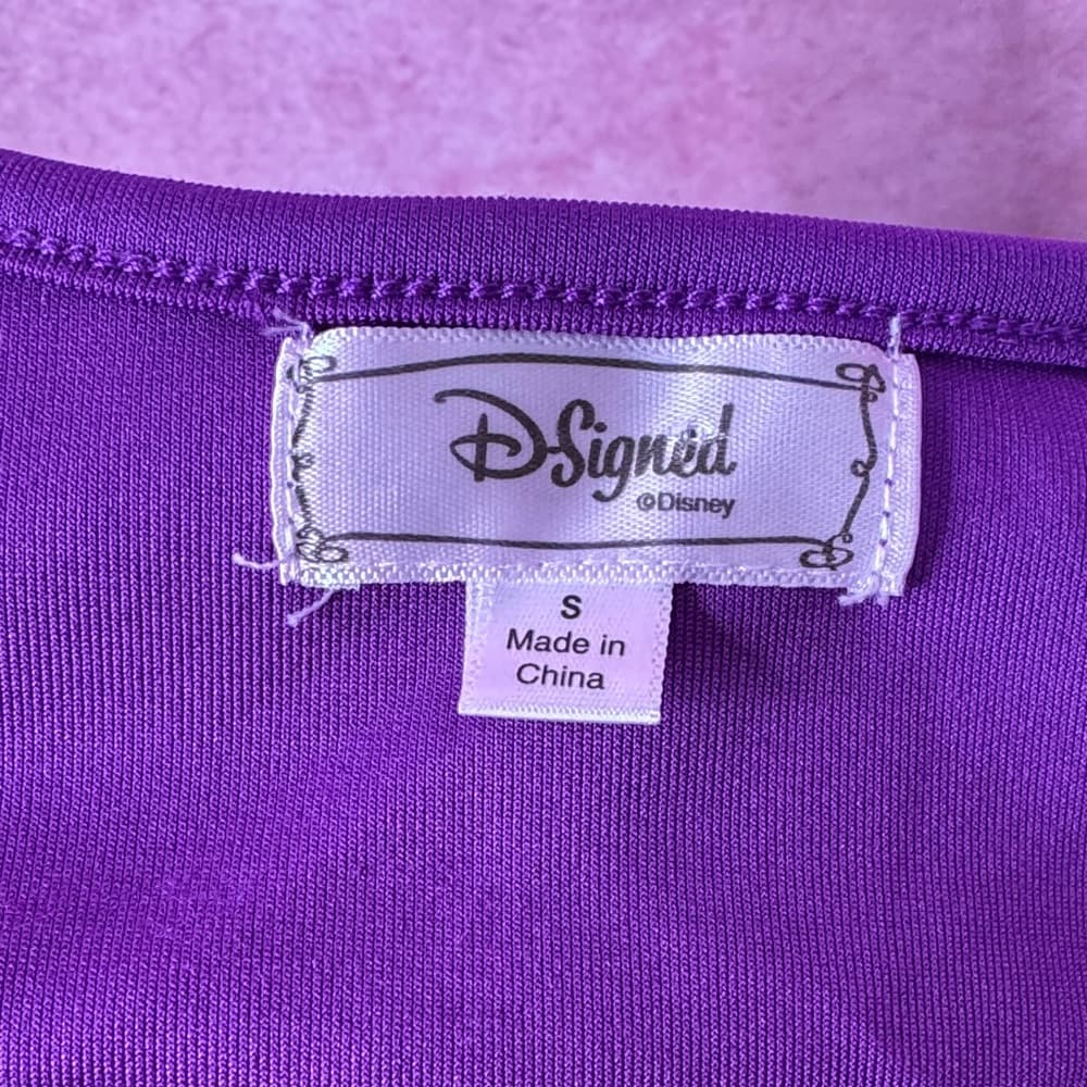 110. Disney D-Signed Purple Layered Dress Girls S EUC