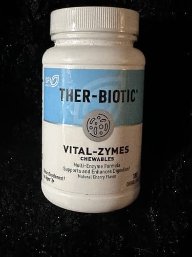 Klaire Labs Vital-Zymes 180 Chewable Digestive Enzymes - Broad Spectrum DPP-IV