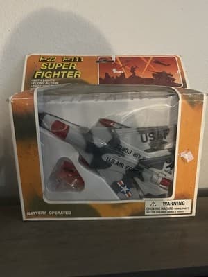 F-111 Military Aircraft Toy w Lights and Sound Vintage W Box Super Fighter Jet